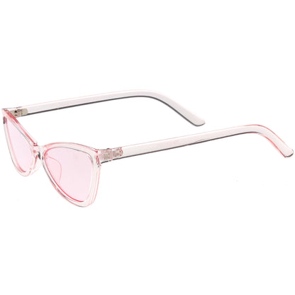 Retro Small Triangle Transparent Color Tone Lens Cat Eye Sunglasses C727