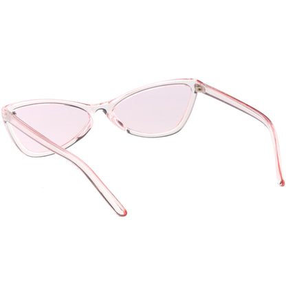 Retro Small Triangle Transparent Color Tone Lens Cat Eye Sunglasses C727