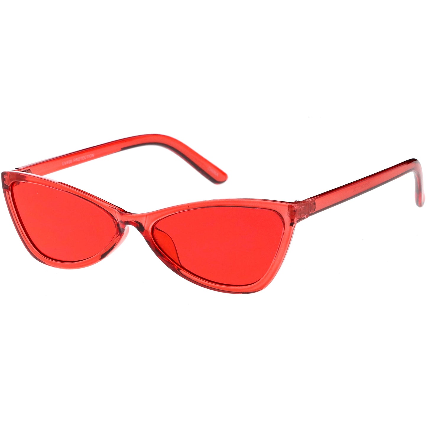 Retro Small Triangle Transparent Color Tone Lens Cat Eye Sunglasses C727