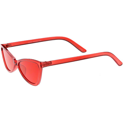 Retro Small Triangle Transparent Color Tone Lens Cat Eye Sunglasses C727