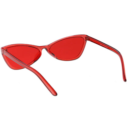 Retro Small Triangle Transparent Color Tone Lens Cat Eye Sunglasses C727