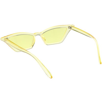 Women's Colorful Translucent Color Tone Lens Cat Eye Sunglasses C735