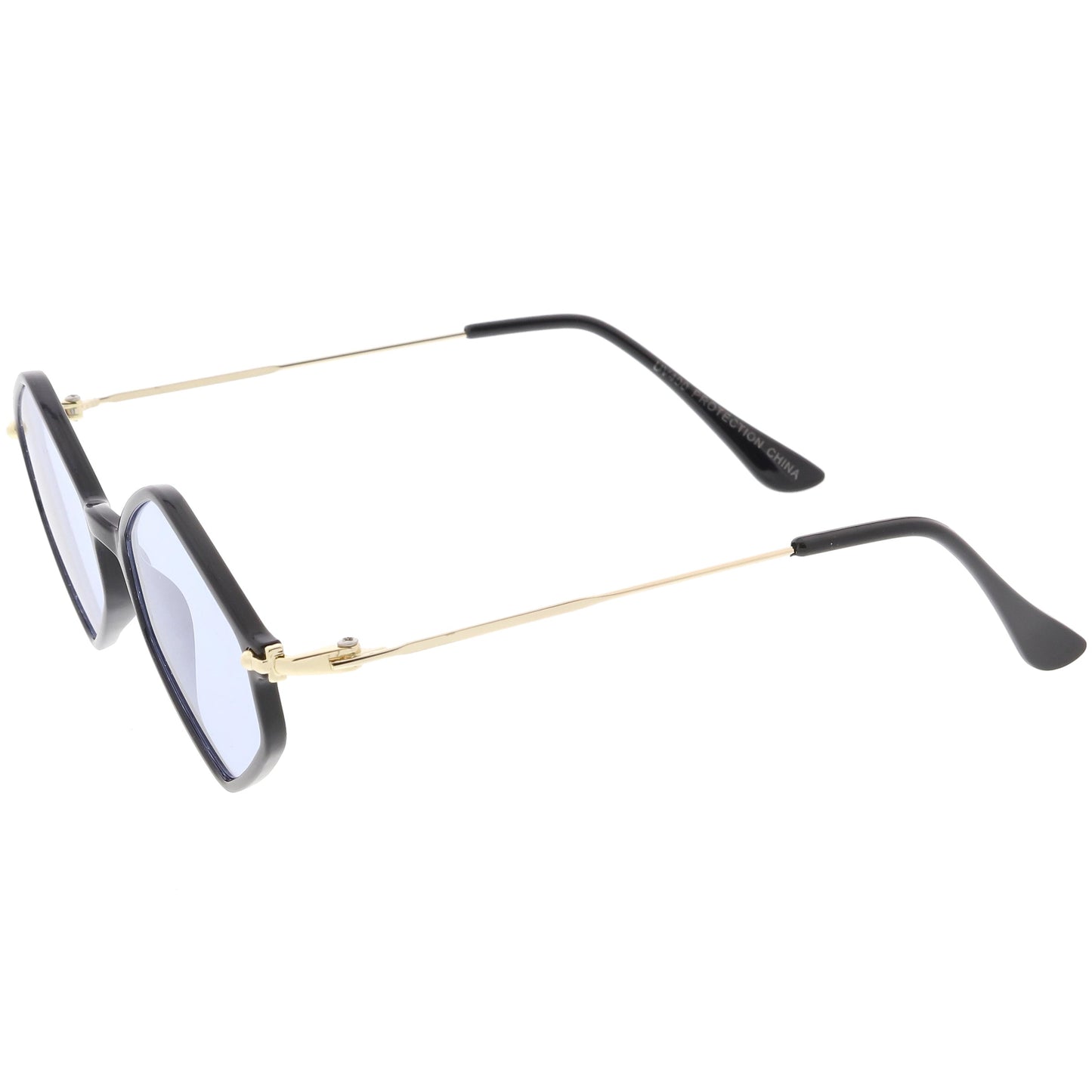 Retro Color Tone Hexagon Diamond Shape Sunglasses C740