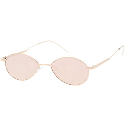 Classic Retro Unisex Metal Oval Dapper Sunglasses C741