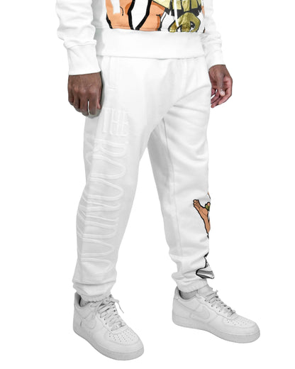 The Boondocks Riley Big Face White Sweat Pants