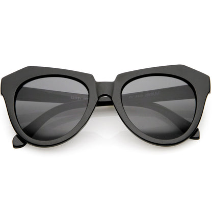 Women's Oversize Geometric Round Cat Eye Sunglasses C938