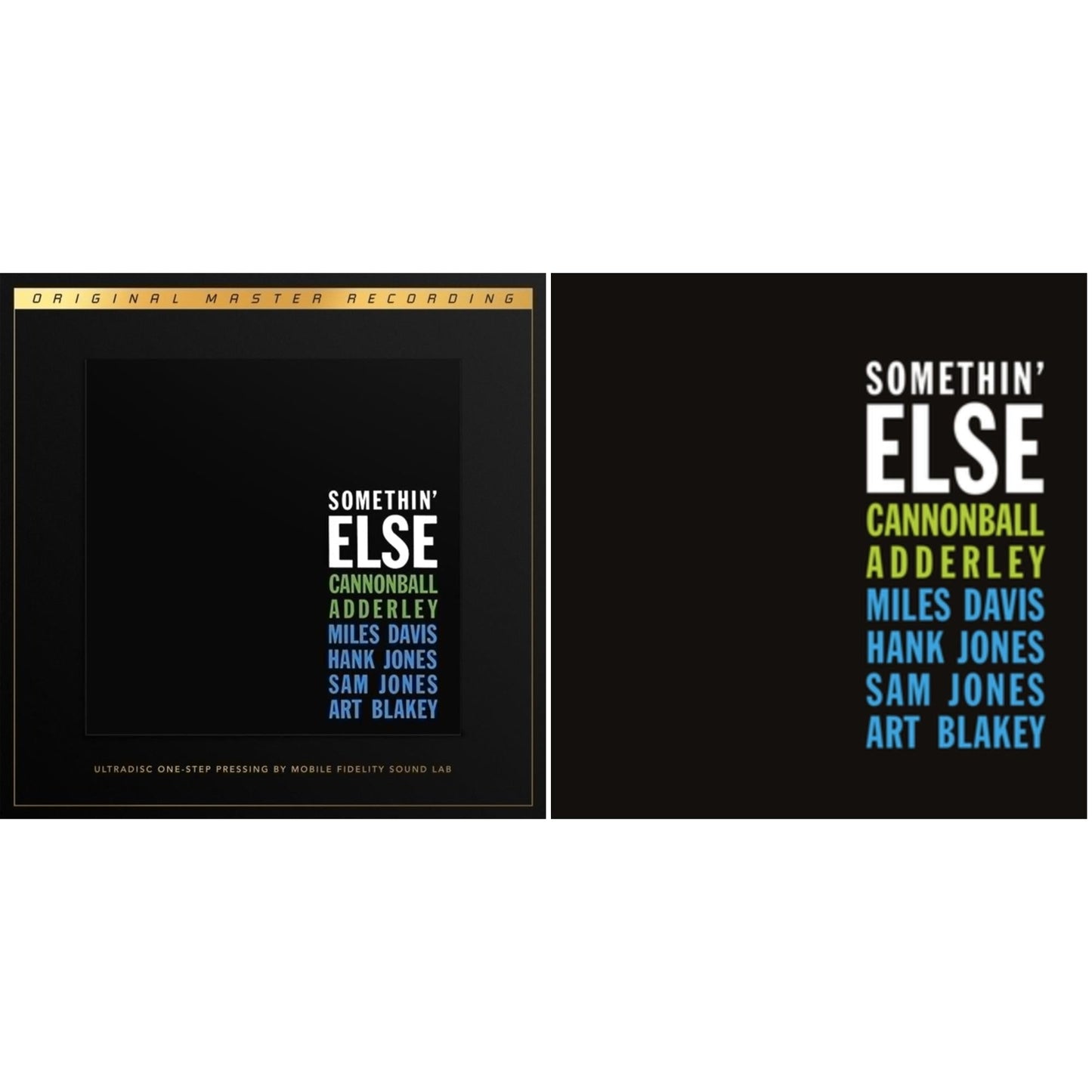Cannonball Adderley - Somethin' Else (2LP/180G/45RPM Supervinyl Ultradisc One-Step/Original Masters/Limited/Numbered) & Somethin Else (Blue LP Vinyl)