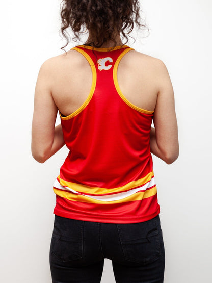 Calgary Flames Women's Racerback Hockey Tank