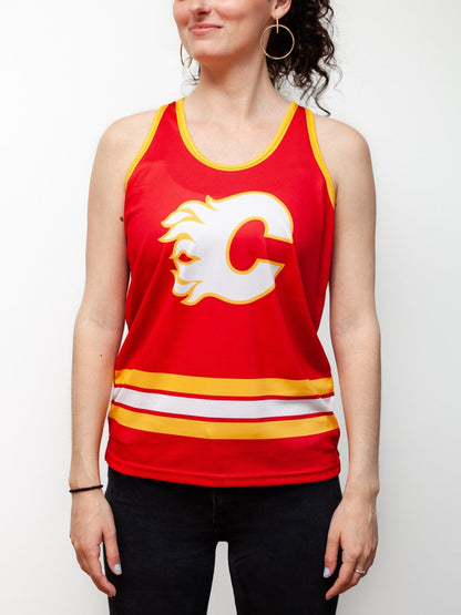 Calgary Flames Women's Racerback Hockey Tank