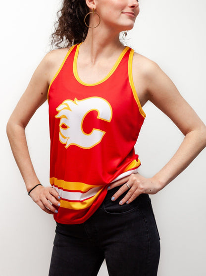 Calgary Flames Women's Racerback Hockey Tank