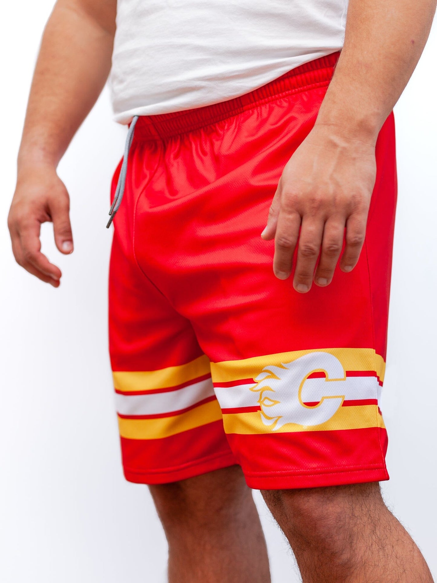 Calgary Flames Mesh Hockey Shorts