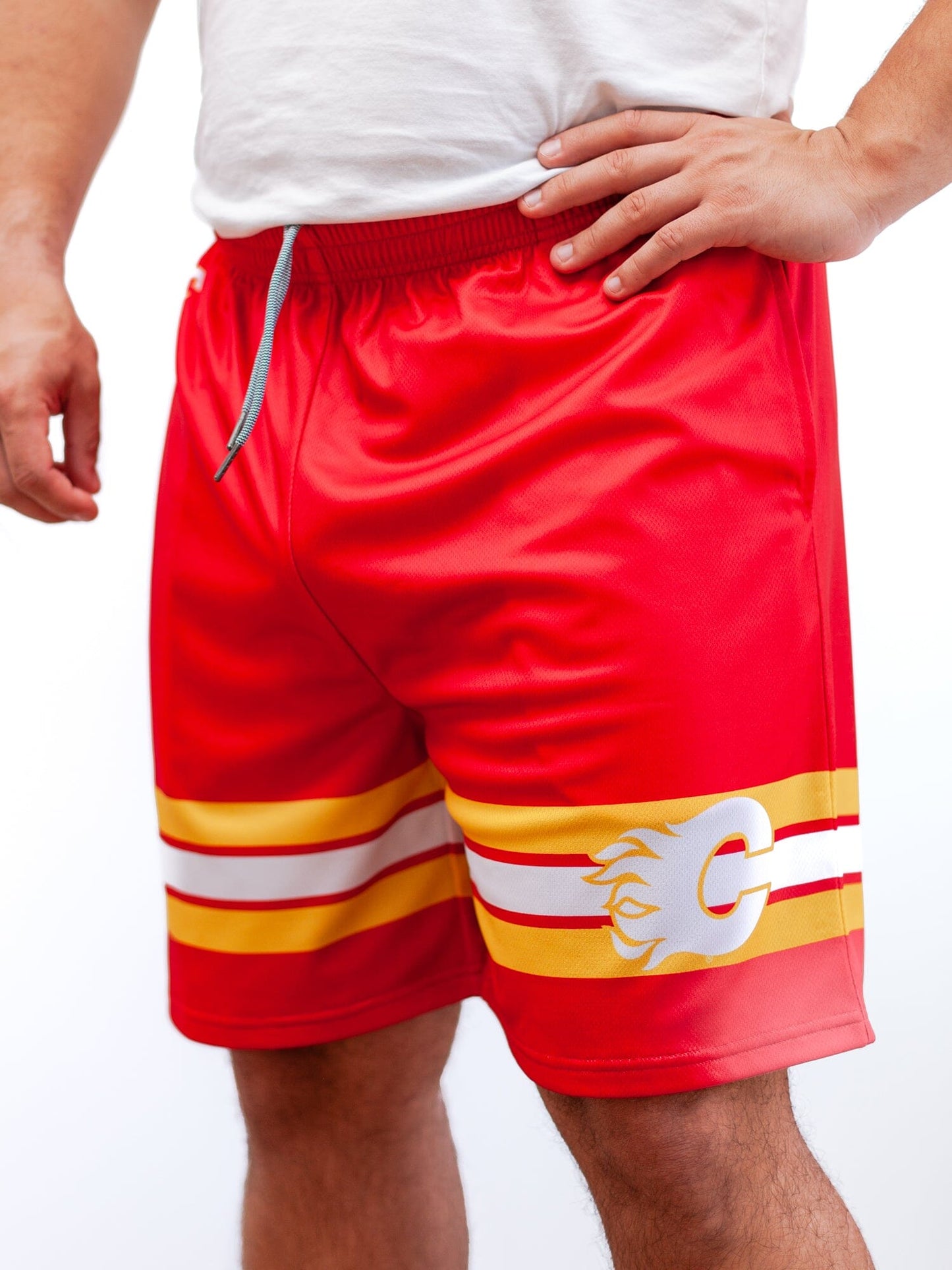 Calgary Flames Mesh Hockey Shorts