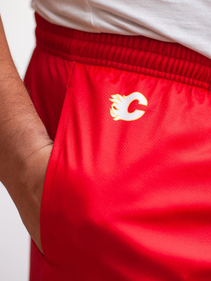 Calgary Flames Mesh Hockey Shorts