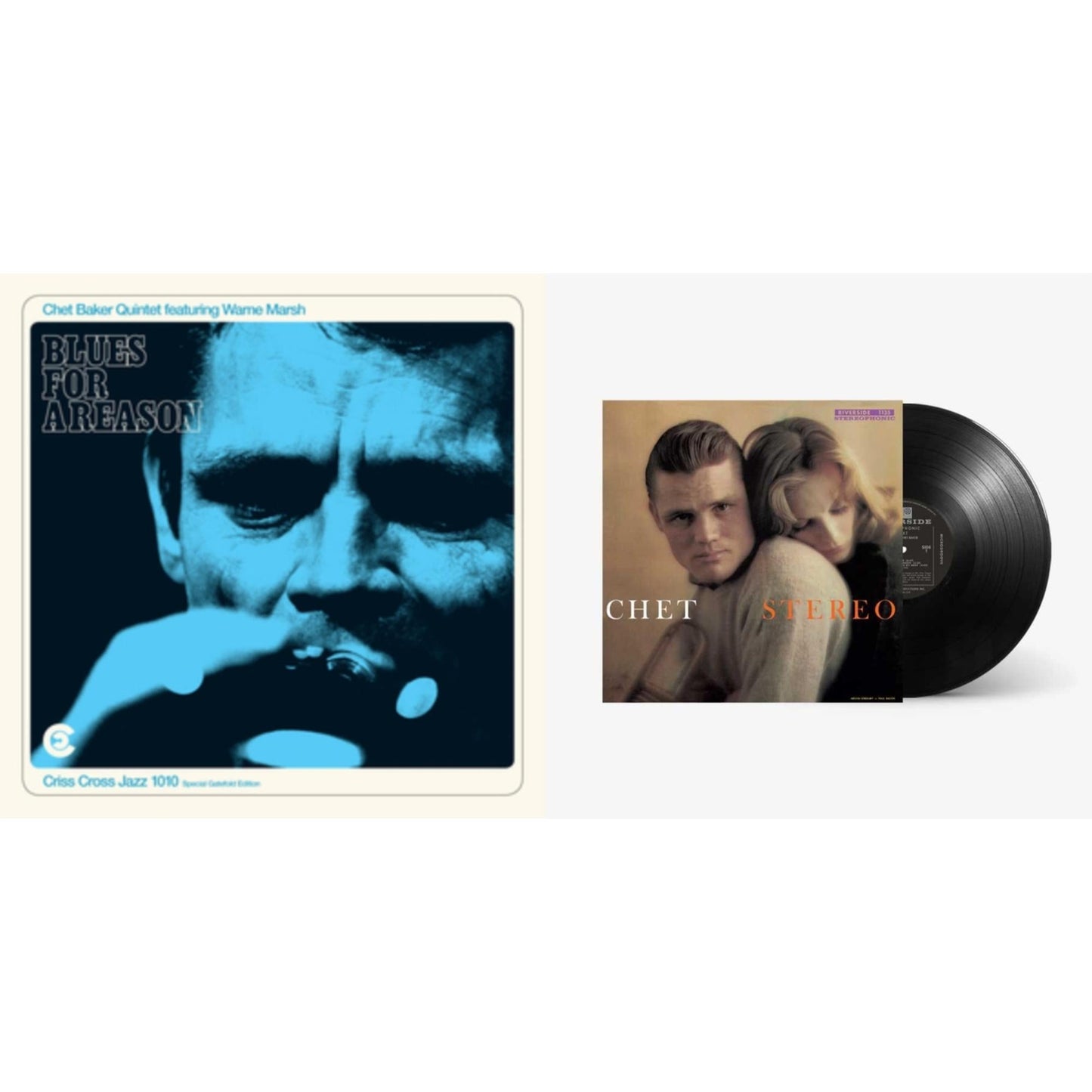 Chet Baker - Blues For A Reason (Feat. Warne Marsh) & Chet - LP Vinyl Bundle