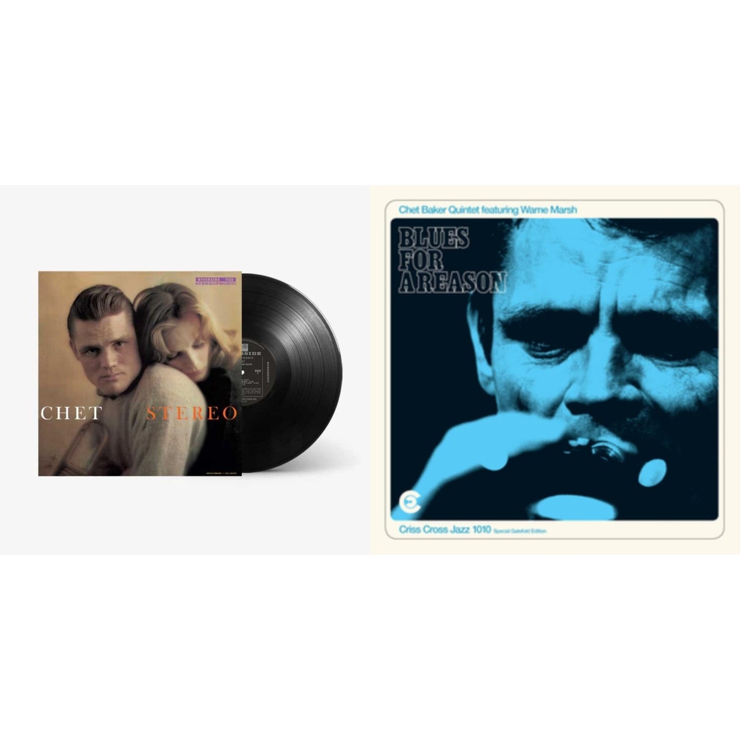 Chet Baker - Blues For A Reason (Feat. Warne Marsh) & Chet - LP Vinyl Bundle