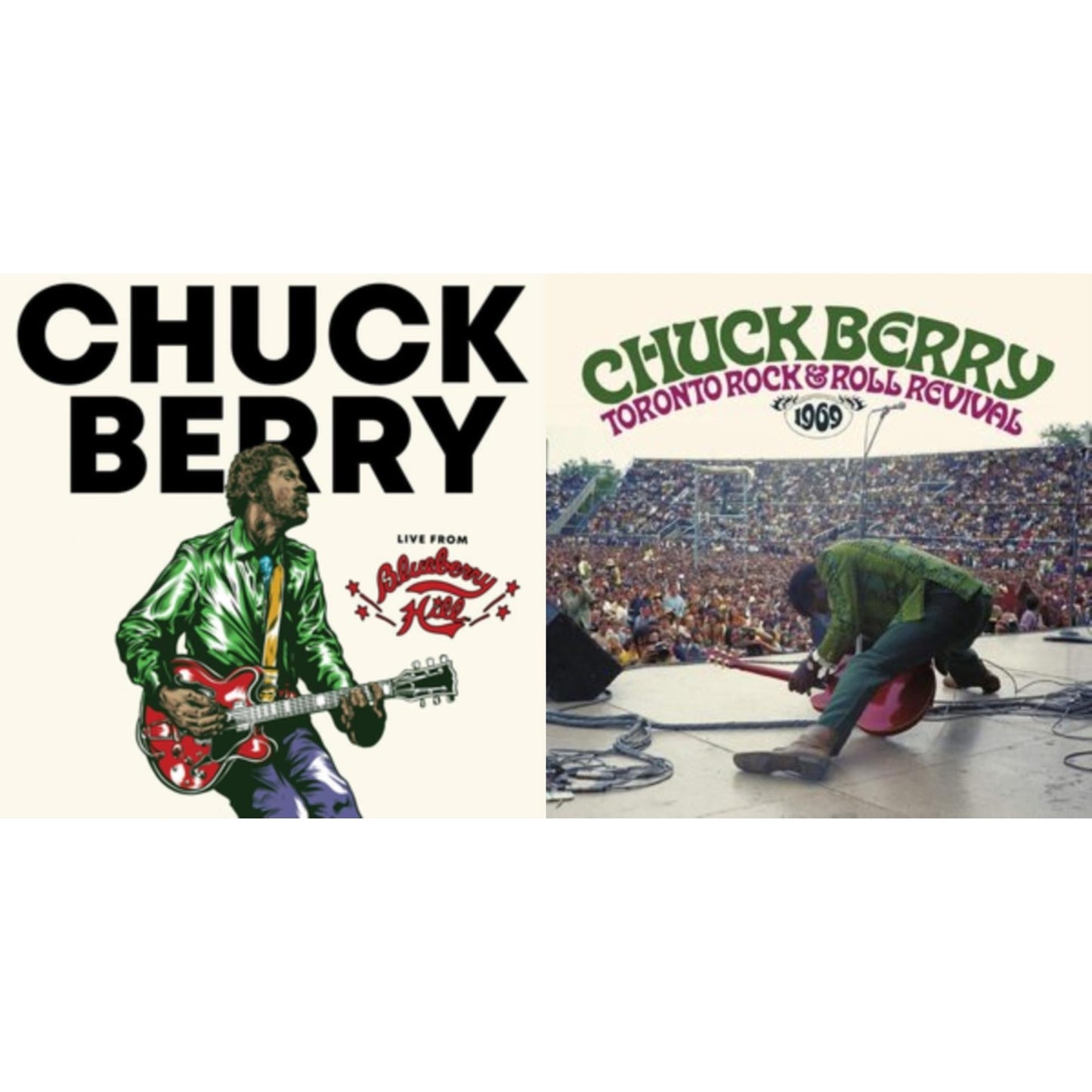 Chuck Berry - Toronto Rock 'N' Roll Revival 1969 (Swirl Vinyl/2LP) & Live From Blueberry Hill