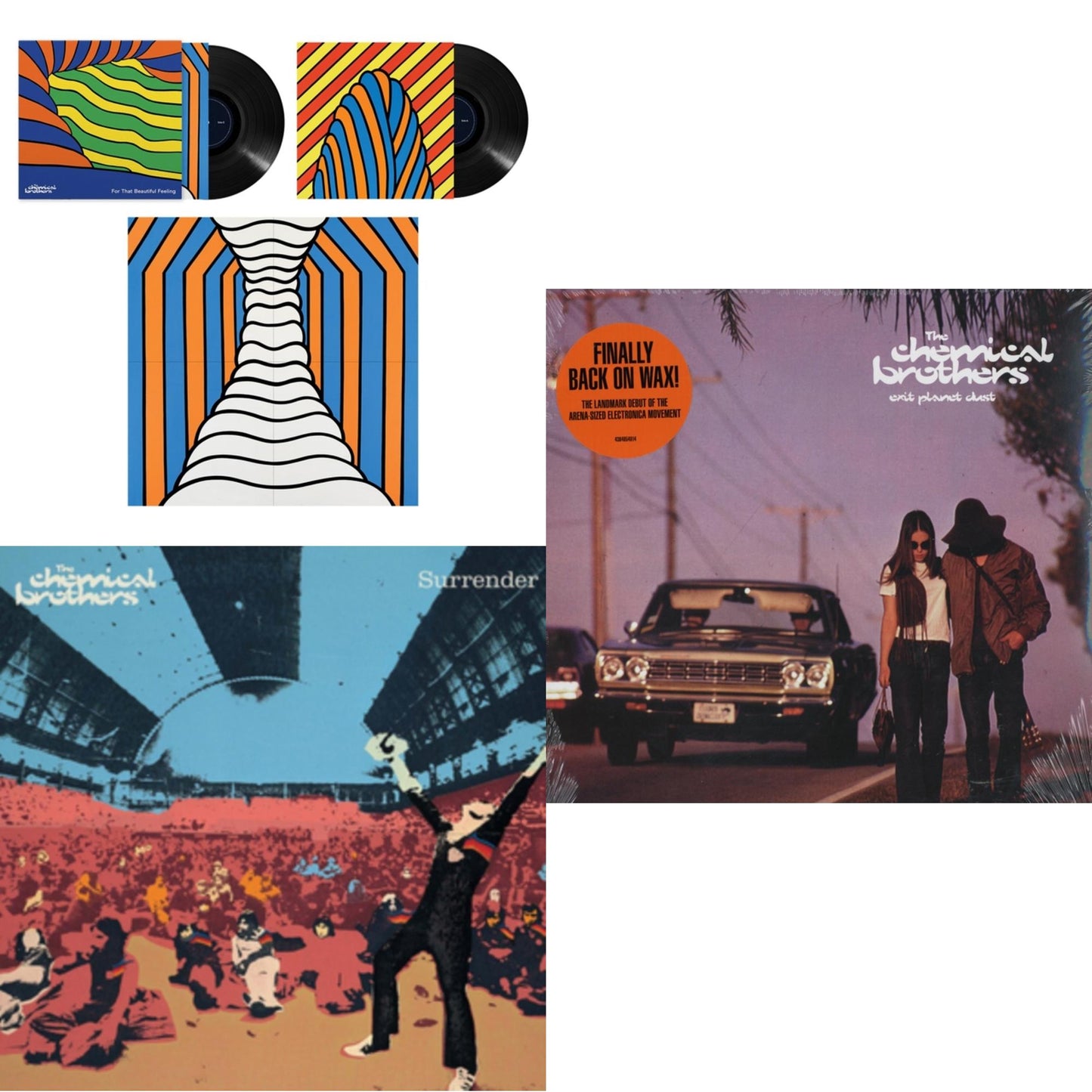 Chemical Brothers - For That Beautiful Feeling (2LP) & Surrender & Exit Planet Dust (2LP/Black Vinyl)