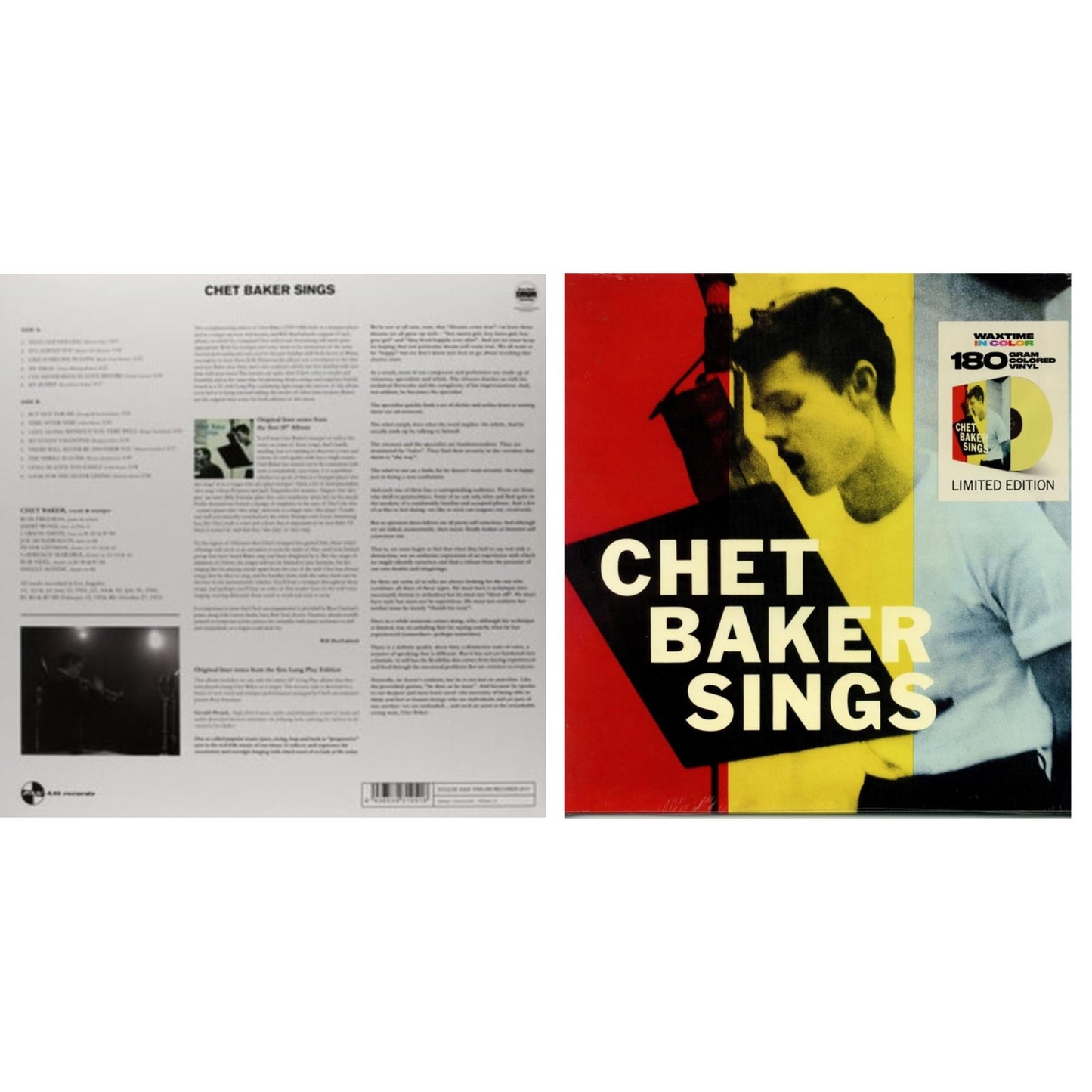 Chet Baker - Sings & Sings (180G/Limited/Yellow LP Vinyl)