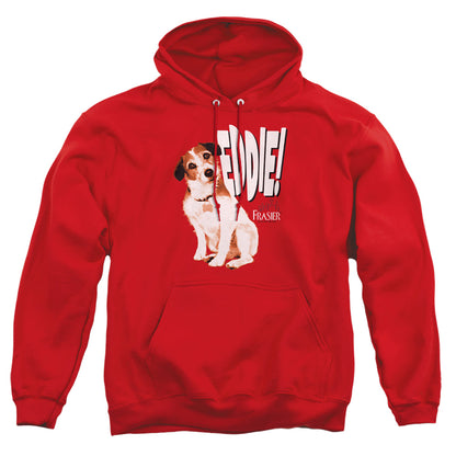 Frasier Eddie Mens Hoodie Red Officially Licensed