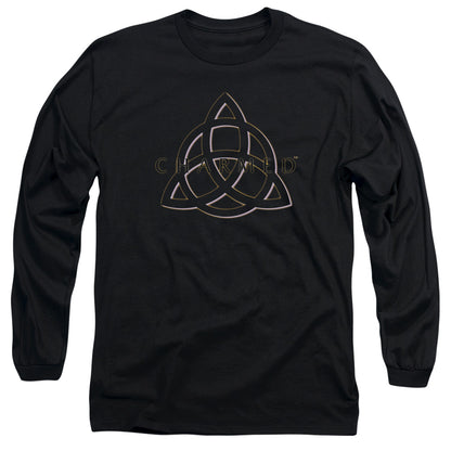 Charmed Triple Linked Logo Mens Long Sleeve Shirt Black Officially Licensed Officially Licensed