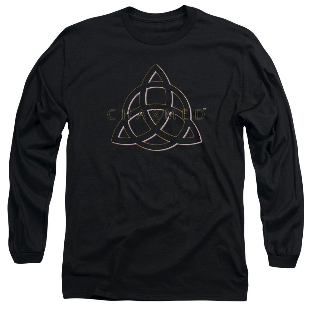 Charmed Triple Linked Logo Mens Long Sleeve Shirt Black Officially Licensed Officially Licensed