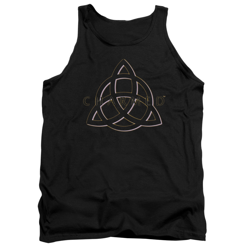 Charmed Triple Linked Logo Mens Tank Top Shirt Black