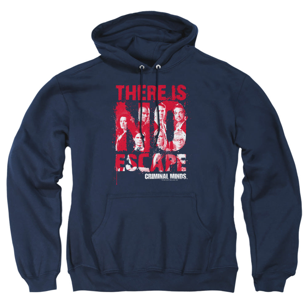 Criminal Minds No Escape Mens Hoodie Navy Officially Licensed
