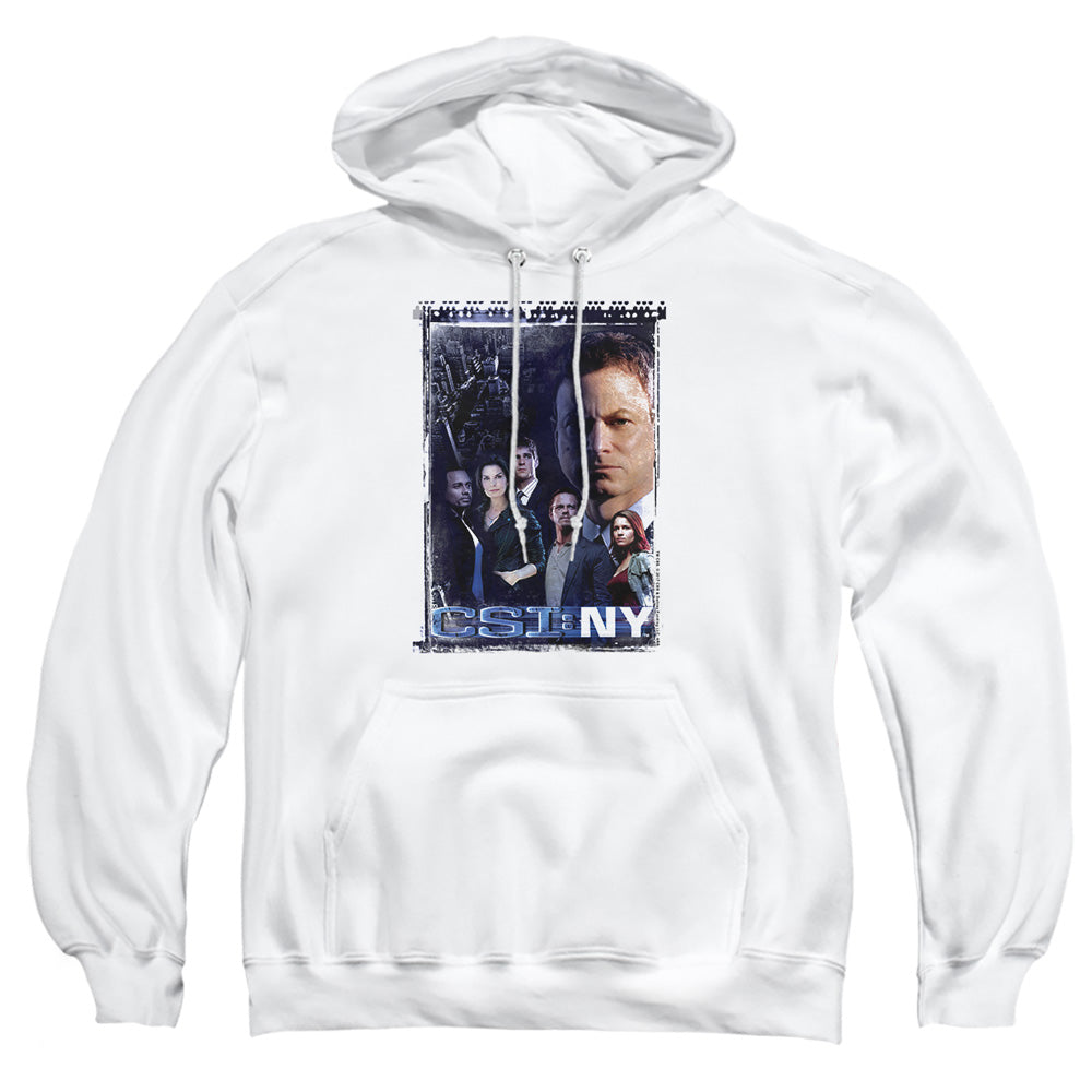Csi Ny Watchful Eye Mens Hoodie White Officially Licensed