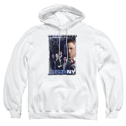 Csi Ny Watchful Eye Mens Hoodie White Officially Licensed
