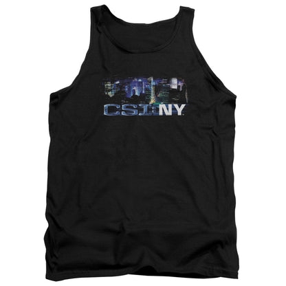 Csi Ny Never Rests Mens Tank Top Shirt Black Officially Licensed