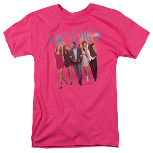 90210 Walk Down The Street Mens T Shirt Hot Pink