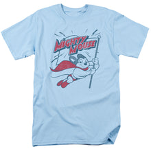 Load image into Gallery viewer, Mighty Mouse Mighty Flag Mens T Shirt Light Blue