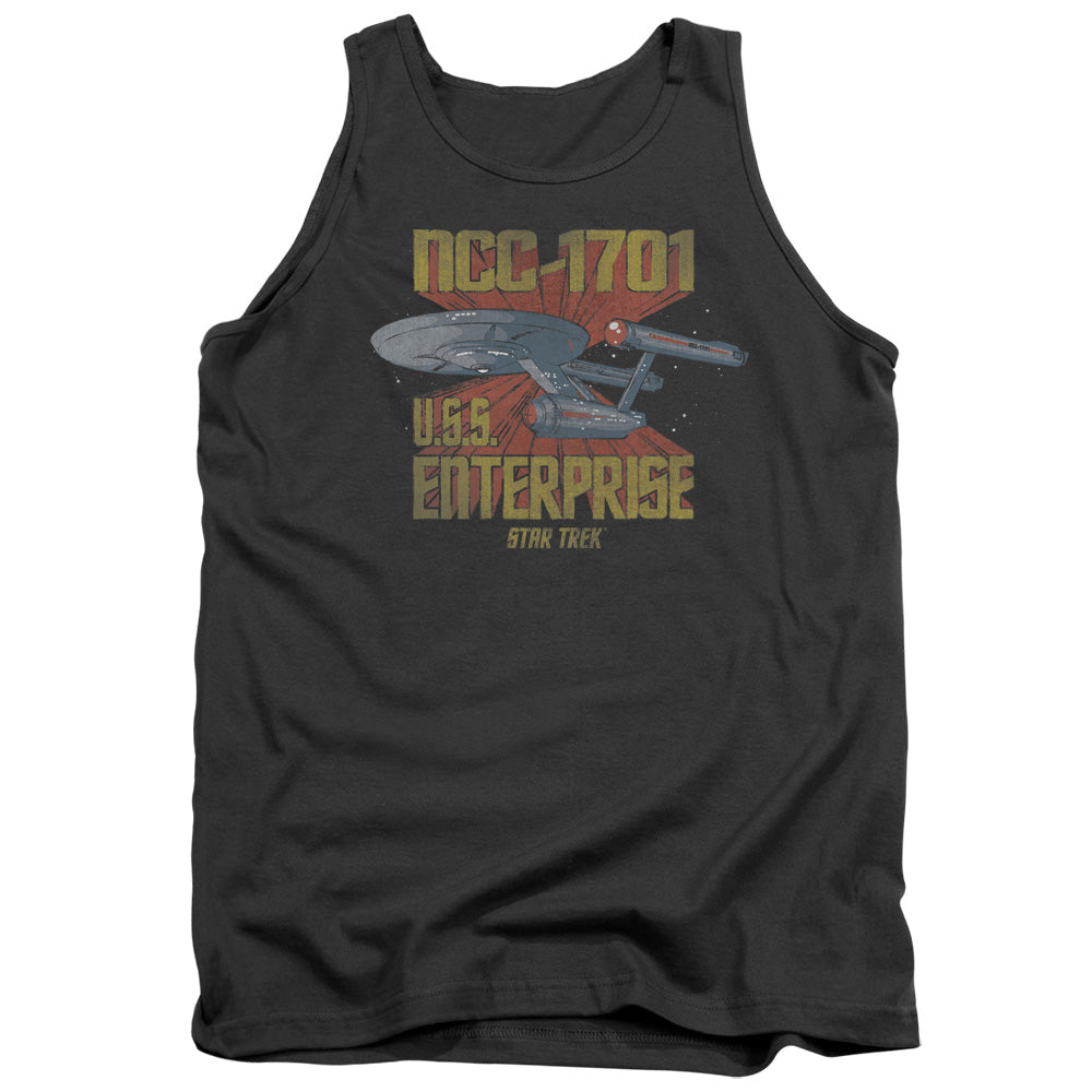 Star Trek Ncc1701 Mens Tank Top Shirt Charcoal