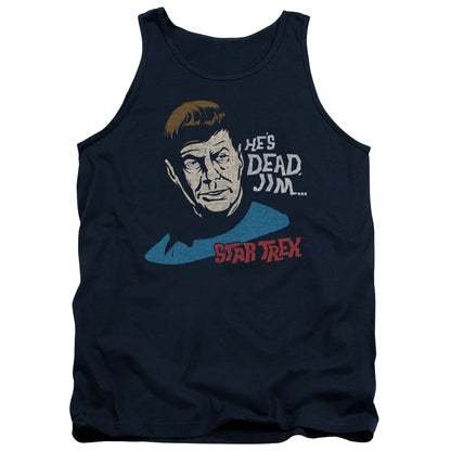 Star Trek Hes Dead Jim Mens Tank Top Shirt Navy