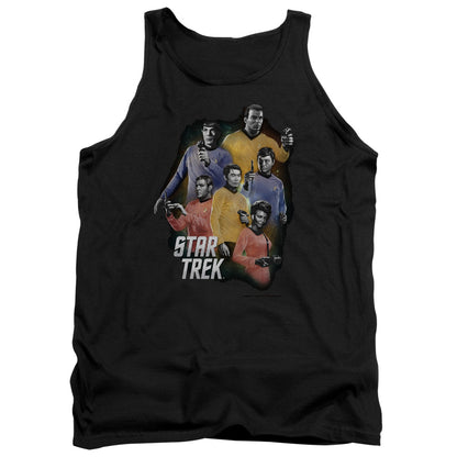 Star Trek Galaxy Glow Mens Tank Top Shirt Black