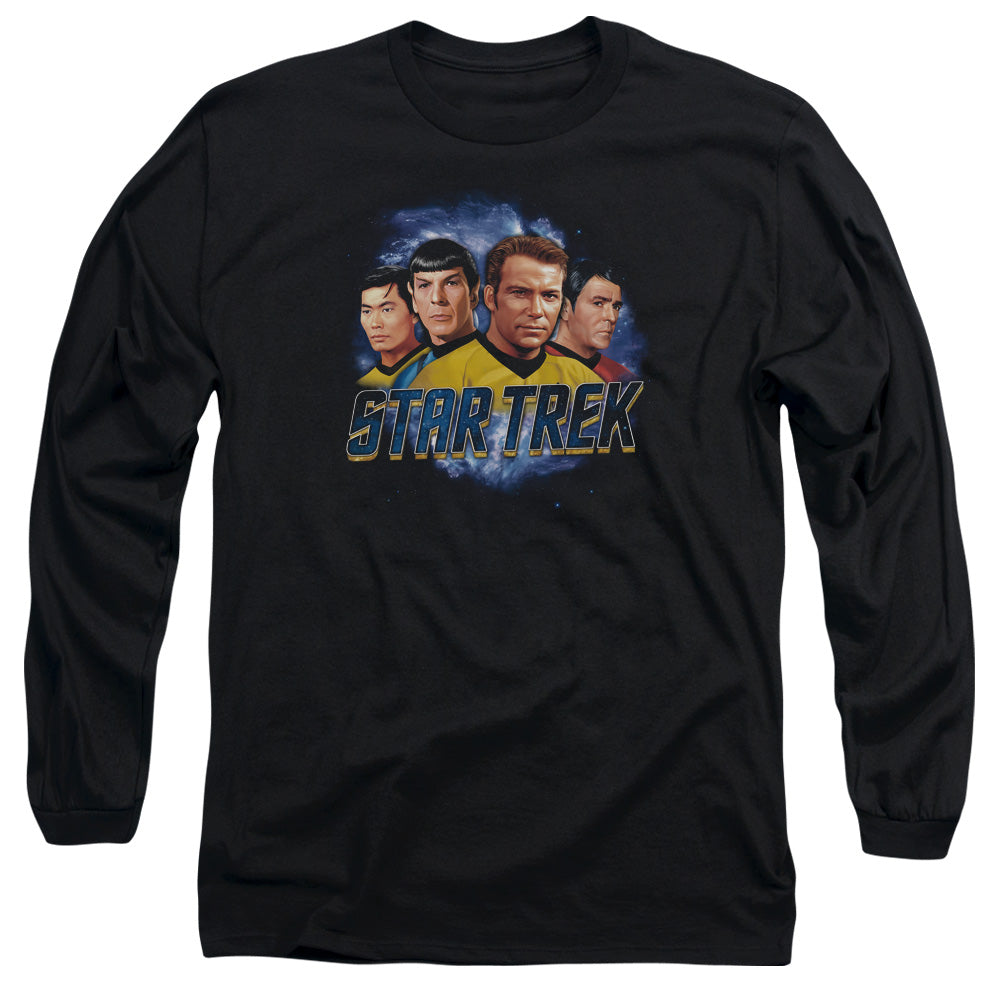 Star Trek The Boys Mens Long Sleeve Shirt Black Officially Licensed Officially Licensed