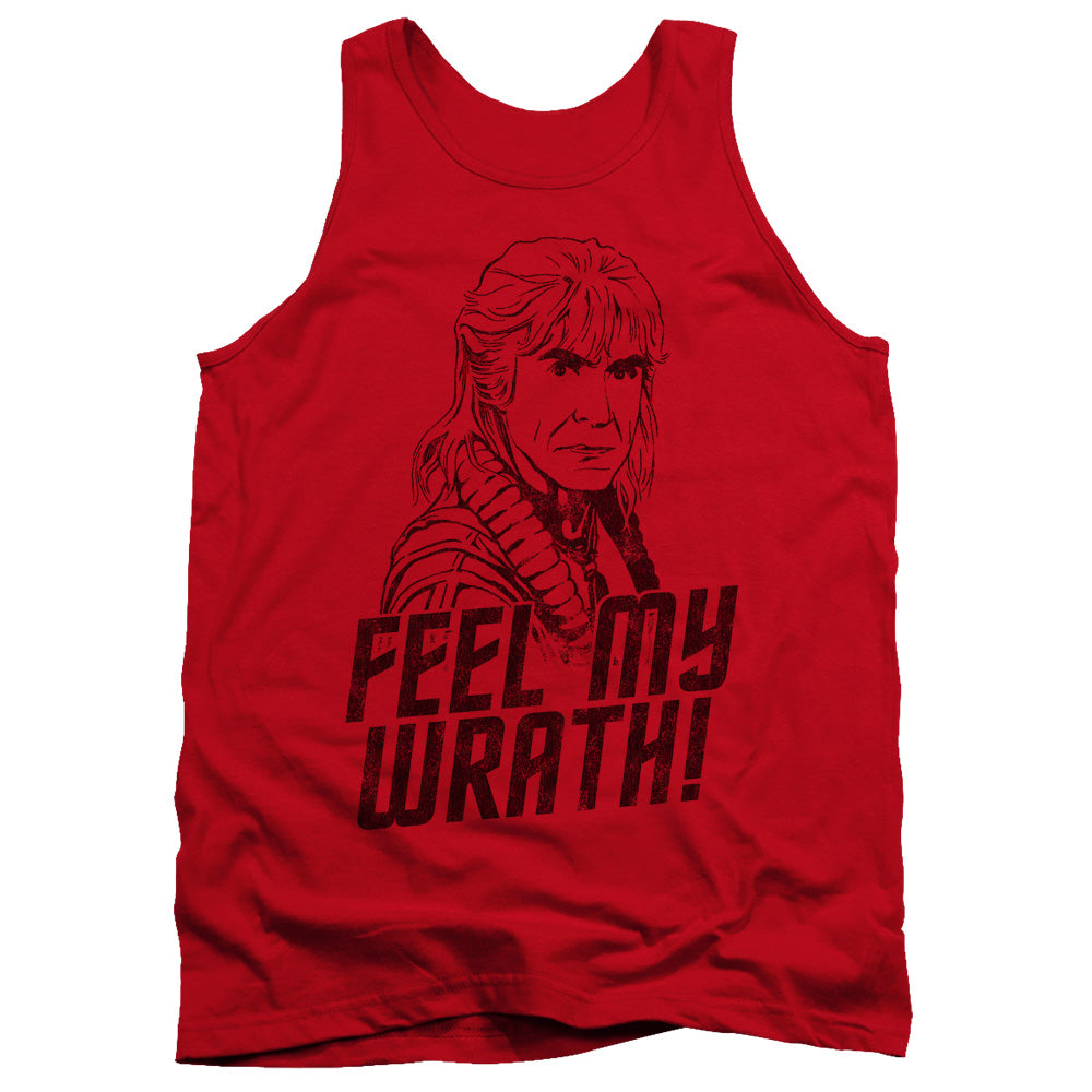 Star Trek My Wrath Mens Tank Top Shirt Red