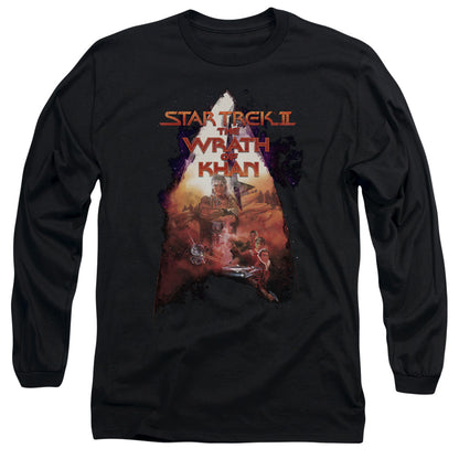 Star Trek Twok Poster Mens Long Sleeve Shirt Black Officially Licensed