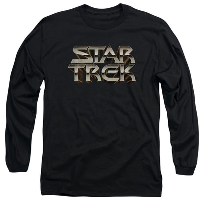 Star Trek Feel The Steel Mens Long Sleeve Shirt Black Officially Licensed Officially Licensed