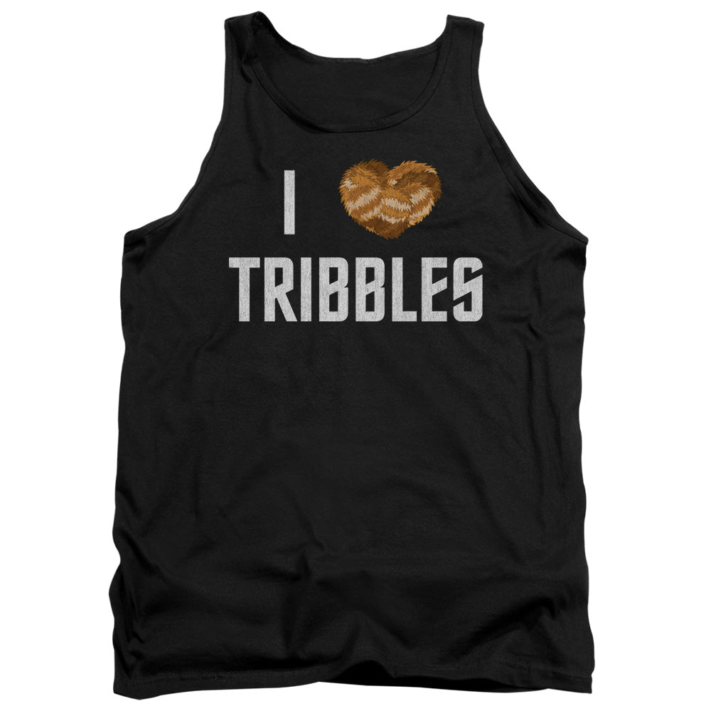 Star Trek I Heart Tribbles Mens Tank Top Shirt Black