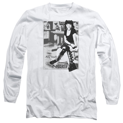 Ncis Relax Mens Long Sleeve Shirt White Officially Licensed