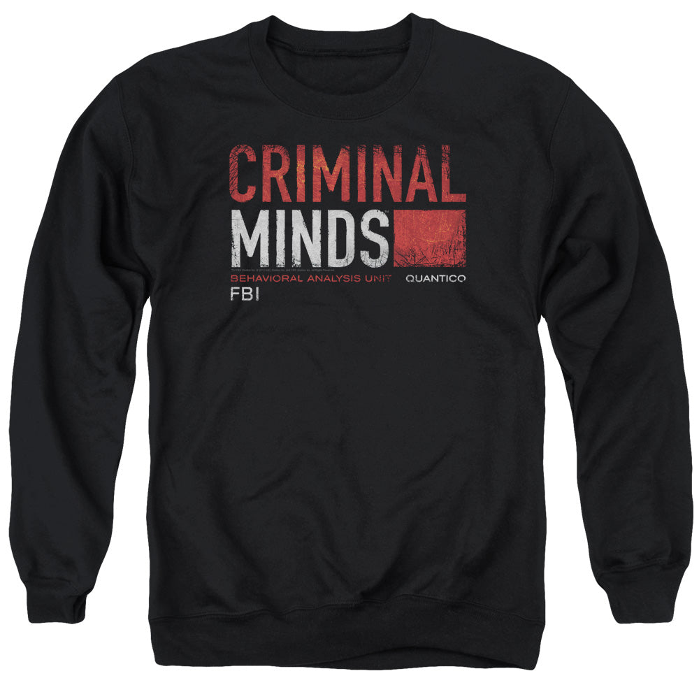 Criminal Minds Title Card Mens Crewneck Sweatshirt Black Officially Licensed