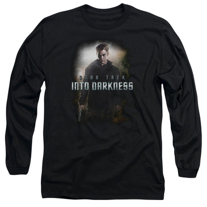 Star Trek Darkness Kirk Mens Long Sleeve Shirt Black Officially Licensed Officially Licensed