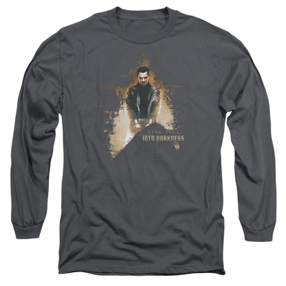 Star Trek Dark Villain Mens Long Sleeve Shirt Charcoal Officially Licensed Officially Licensed