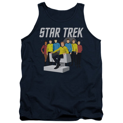 Star Trek Vector Crew Mens Tank Top Shirt Navy