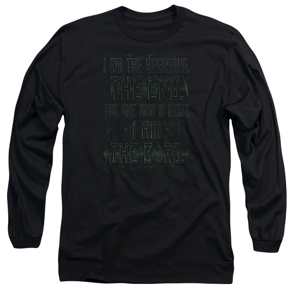 Star Trek Iborg Mens Long Sleeve Shirt Black Officially Licensed Officially Licensed