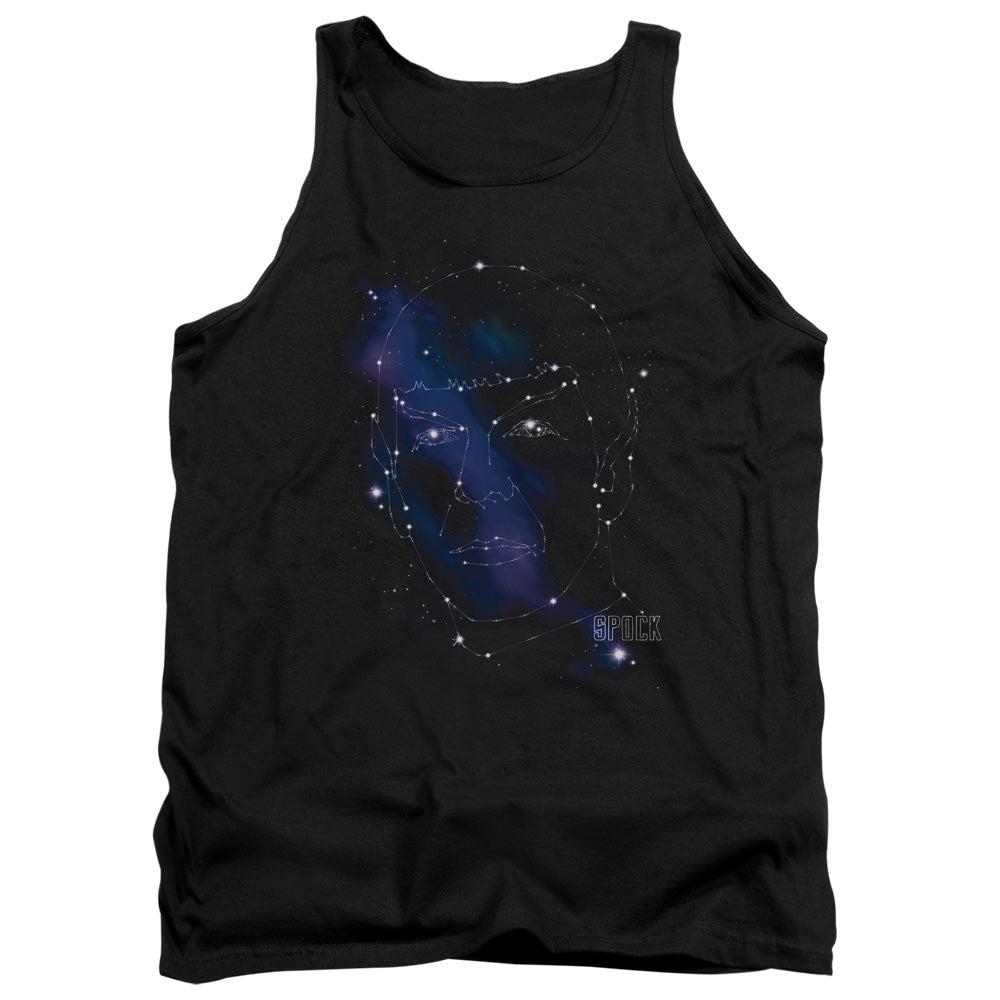 Star Trek Spock Constellations Mens Tank Top Shirt Black