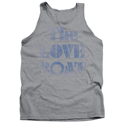 Love Boat Distressed Mens Tank Top Shirt Athletic Heather