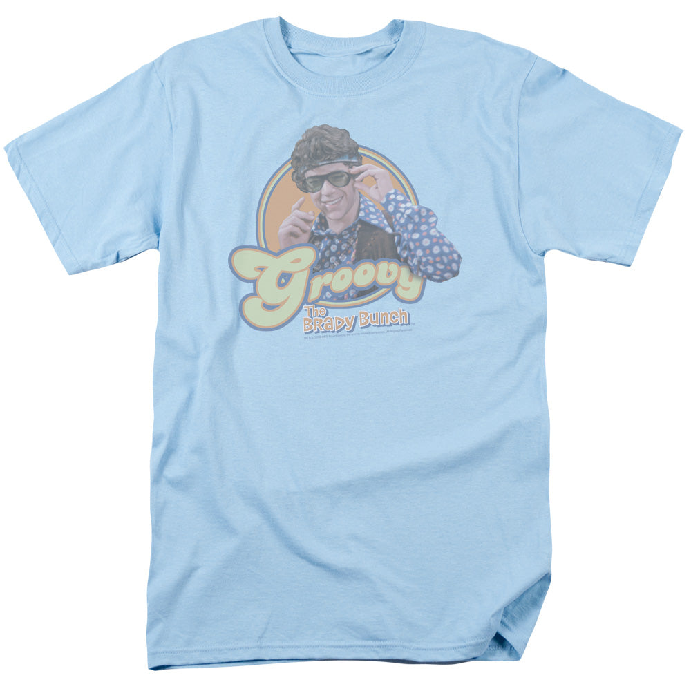 Brady Bunch Groovy Greg Mens T Shirt Light Blue