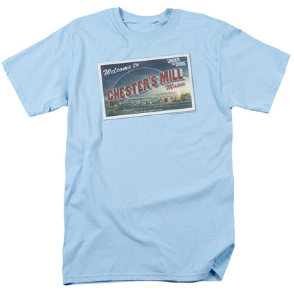 Under The Dome Postcard Mens T Shirt Light Blue Officially Licensed